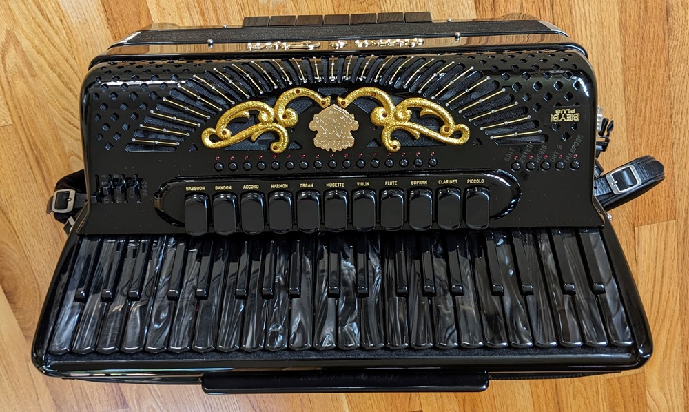 Siwa & Figli Black Star Reedless Accordion
