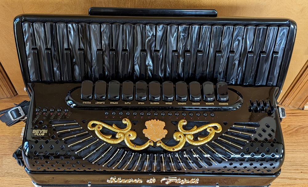 Siwa & Figli Black Star Reedless Accordion