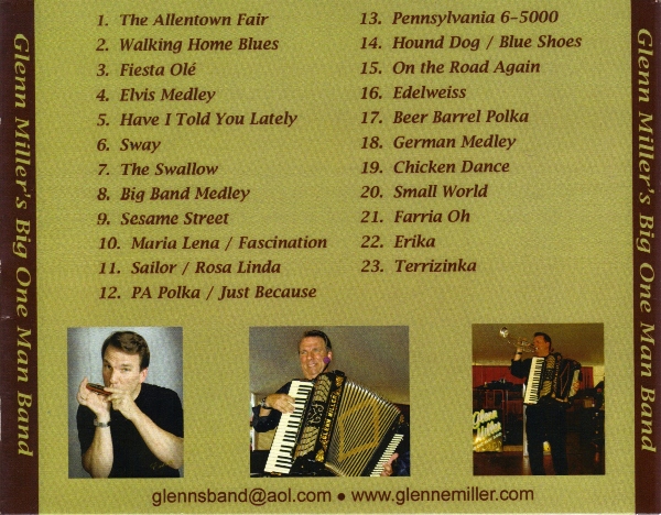 Glenn E. Miller CD tracks